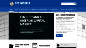 What Sec.gov.ng website looked like in 2021 (4 years ago)