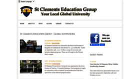 What Stclements.edu website looked like in 2021 (3 years ago)