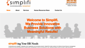 What Simplifihrsolutions.com website looked like in 2021 (3 years ago)