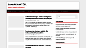 What Sakaryaaktuel.com website looked like in 2021 (3 years ago)