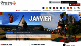 What Scouts-europe.org website looked like in 2021 (3 years ago)