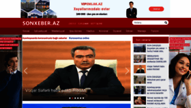 What Sonxeber.az website looked like in 2021 (3 years ago)