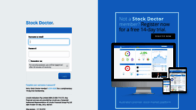 What Stockdoctor.com.au website looked like in 2021 (3 years ago)
