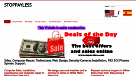 What Stoppayless.com website looked like in 2021 (3 years ago)