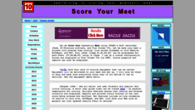 What Scoreyourmeet.com website looked like in 2021 (3 years ago)