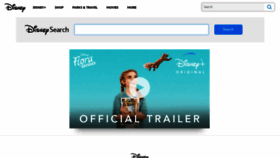 What Search.disney.com website looked like in 2021 (3 years ago)