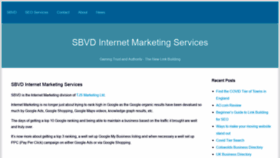 What Sbvd.co.uk website looked like in 2021 (3 years ago)