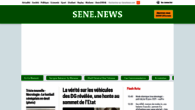 What Senenews.com website looked like in 2021 (3 years ago)