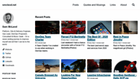 What Smcleod.net website looked like in 2021 (5 years ago)