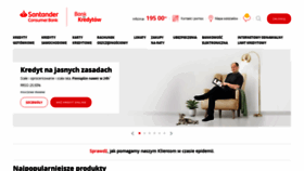 What Santanderconsumer.pl website looked like in 2021 (3 years ago)