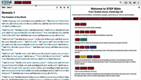 What Stepbible.org website looked like in 2021 (5 years ago)