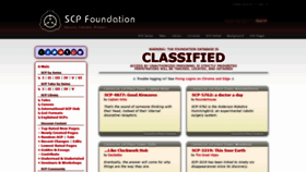 What Scpwiki.com website looked like in 2021 (3 years ago)