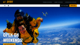 What Skydivespain.com website looked like in 2021 (3 years ago)