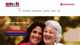 What Supportmeathome.co.uk website looked like in 2021 (3 years ago)