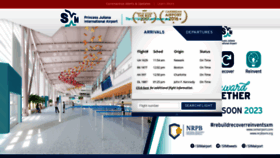 What Sxmairport.com website looked like in 2021 (3 years ago)