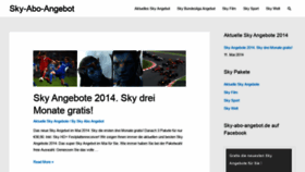 What Sky-abo-angebot.de website looked like in 2021 (3 years ago)