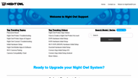 What Support.nightowlsp.com website looked like in 2021 (3 years ago)