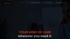 What Sfshurgentcare.com website looked like in 2021 (3 years ago)