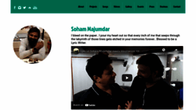 What Sohammajumdar.com website looked like in 2021 (3 years ago)