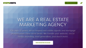 What Stepsmarketing.com website looked like in 2021 (3 years ago)