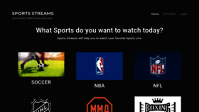 What Sportsstreams.xyz website looked like in 2021 (3 years ago)