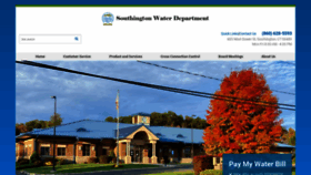What Southingtonwater.org website looked like in 2021 (3 years ago)