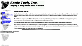 What Sonictech.com website looked like in 2021 (3 years ago)