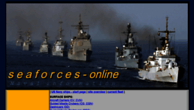 What Seaforces.org website looked like in 2021 (3 years ago)