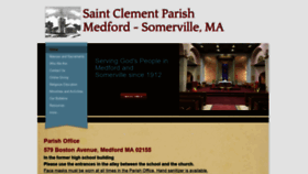 What Saintclementcatholicparish.org website looked like in 2021 (3 years ago)