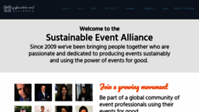 What Sustainable-event-alliance.org website looked like in 2021 (3 years ago)
