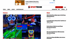 What Sporttechie.com website looked like in 2021 (3 years ago)