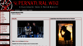 What Supernaturalwiki.com website looked like in 2021 (3 years ago)