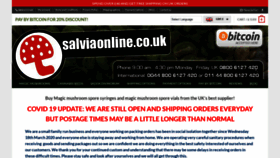 What Salviaonline.co.uk website looked like in 2021 (3 years ago)