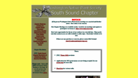 What Southsoundchapterwnps.org website looked like in 2021 (3 years ago)