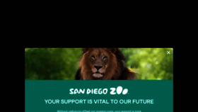 What Sandiegozoo.org website looked like in 2021 (3 years ago)