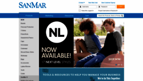 What Sanmar.com website looked like in 2021 (3 years ago)
