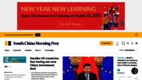 What Scmp.com website looked like in 2021 (3 years ago)