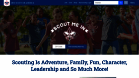 What Scouting.org website looked like in 2021 (3 years ago)