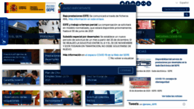 What Sepe.es website looked like in 2021 (3 years ago)