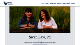 What Swanlawoffice.com website looked like in 2021 (3 years ago)