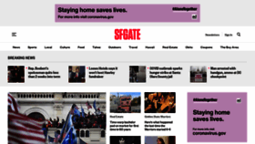 What Sfgate.com website looked like in 2021 (3 years ago)
