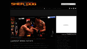 What Sherdog.com website looked like in 2021 (3 years ago)