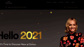 What Simon.com website looked like in 2021 (3 years ago)