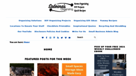 What Sabrinasorganizing.com website looked like in 2021 (3 years ago)
