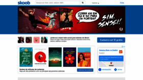 What Skoob.com.br website looked like in 2021 (3 years ago)