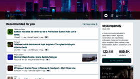 What Skyscrapercity.com website looked like in 2021 (3 years ago)