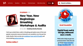 What Smashingmagazine.com website looked like in 2021 (3 years ago)