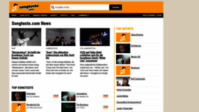 What Songtexte.com website looked like in 2021 (3 years ago)
