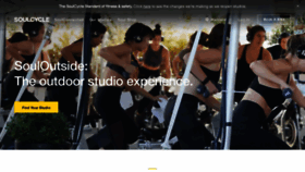 What Soul-cycle.com website looked like in 2021 (3 years ago)