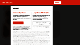 What Spiegel.de website looked like in 2021 (3 years ago)